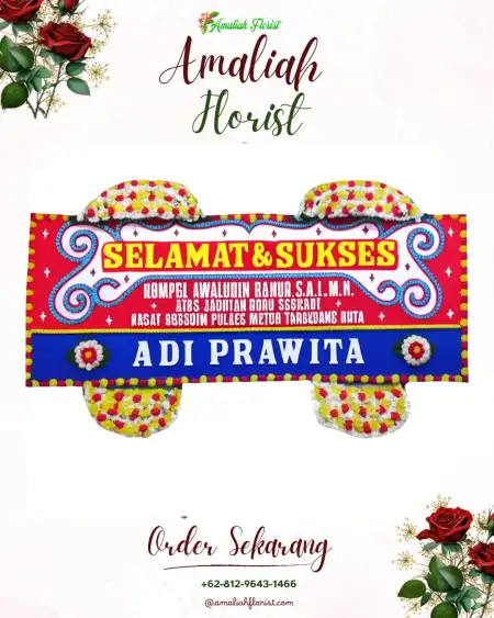 Papan Bunga Ucapan Selamat Genikan